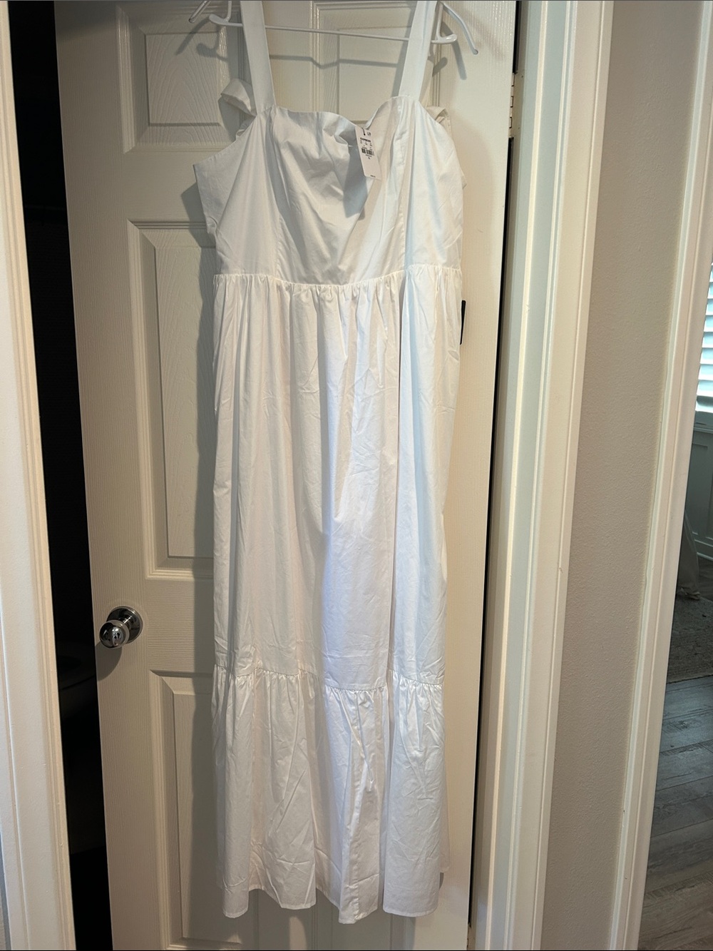White Tiered Strappy women’s ' Dress